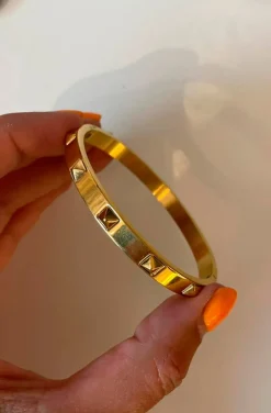 PULSERA STUDS GOLD