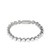 PULSERA TENNIS CORAZONES PLATA