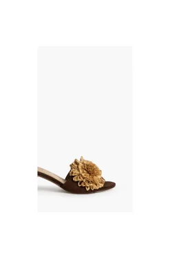 SANDALIAS FLOR RAFIA