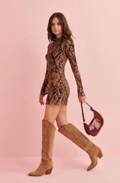 SNAKE VELVET DRESS BY FETICHE SUANCES