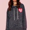 SUDADERA ALL YOU NEED IS LOVE NEGRA BY FETICHE SUANCES