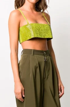 TOP DE CRISTALES VERDE