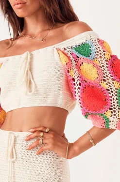 TOP DE CROCHET LET DE SUNSHINE IN CROCHET-RAIMBOW BY SPELL