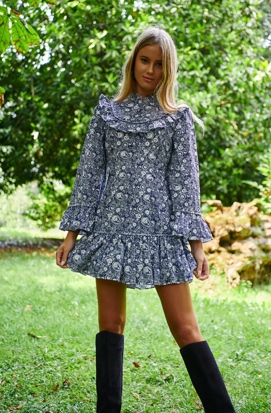 VESTIDO ALMUDENA CACHEMIRA MINI BY FETICHE SUANCES