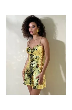 VESTIDO DISCO GOLD