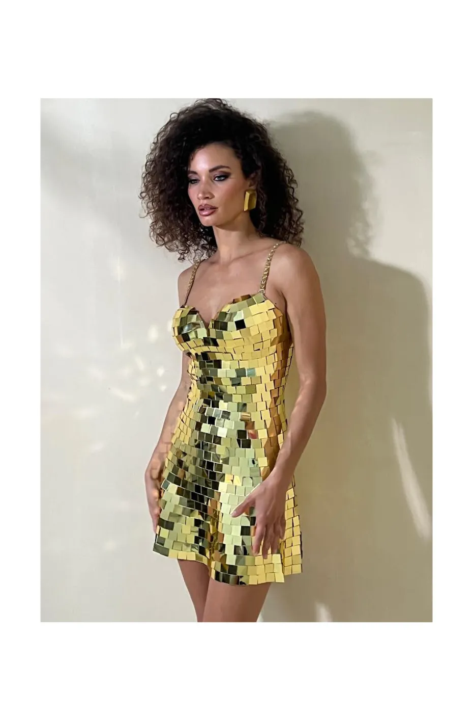 VESTIDO DISCO GOLD