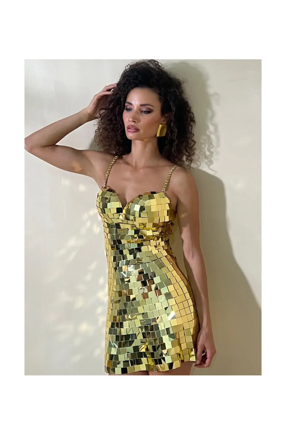 VESTIDO DISCO GOLD