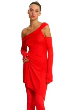 VESTIDO JANET ROJO