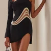 VESTIDO NEGRO DETALLE JOYA