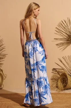 VESTIDO PALMS AZUL FETICHE SUANCES